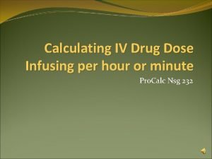 Graded dose response curve