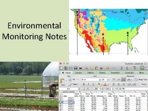 Environmental Monitoring Notes Peel M C and Finlayson