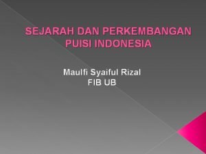 Puisi resonansi buah apel