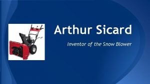 Arthur sicard inventions
