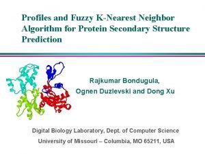 Profiles and Fuzzy KNearest Neighbor Algorithm for Protein