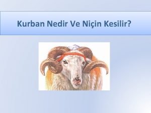 Kurban niçin kesilir