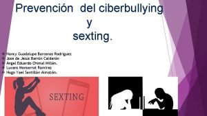 Ciberbullying y sexting imágenes