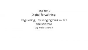 Finf4012