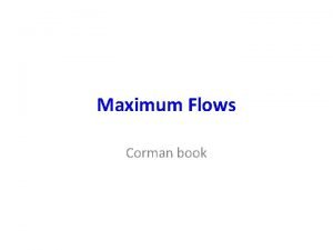 Network flow book