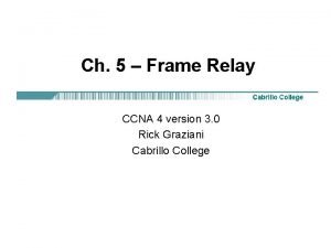 Frame relay ccna