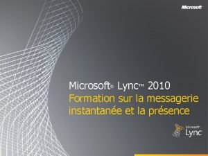 Messagerie instantanée microsoft