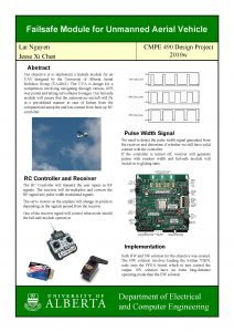 Failsafe Module for Unmanned Aerial Vehicle Lai Nguyen