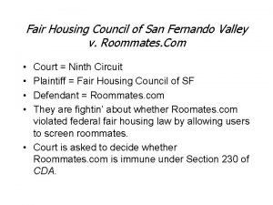 Fair Housing Council of San Fernando Valley v