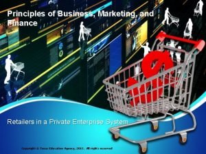 Principles of Business Marketing and Finance Retailers in
