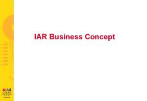 IAR Business Concept IAR Bluetooth technical support 23