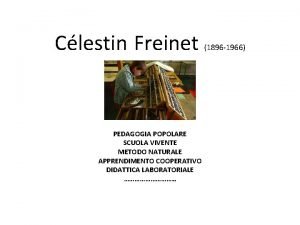 Metodo celestin freinet