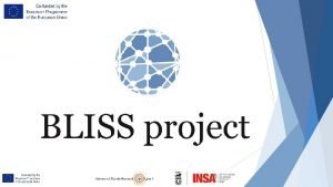 Projet BLISS Production O 3 Ressource Ouverte dducation