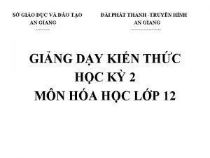 S GIO DC V O TO AN GIANG