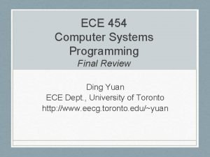 Ece 454