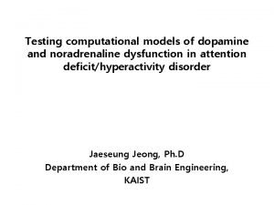 Testing computational models of dopamine and noradrenaline dysfunction