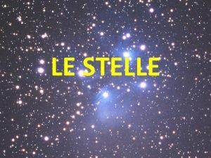 Che cose una stella