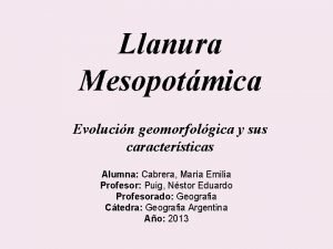 Imagen de una llanura Imagen de una llanura