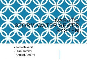QABATIA STORM WATER SEWER SYSTEM Jamal Nazzal Diaa