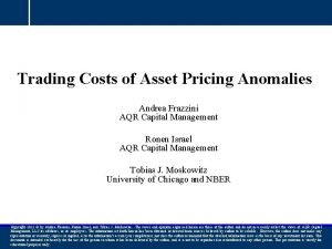 Trading costs of asset pricing anomalies