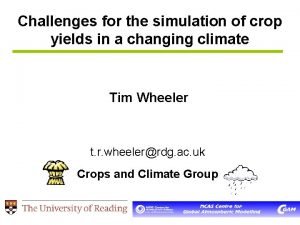 Climate simulation