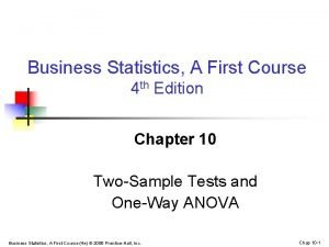 Business Statistics A First Course 4 th Edition