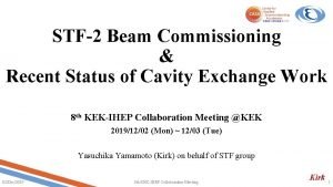 STF2 Beam Commissioning Recent Status of Cavity Exchange