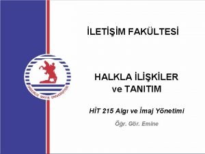 LETM FAKLTES HALKLA LKLER ve TANITIM HT 215