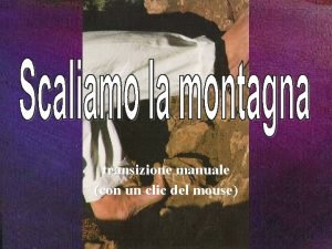 transizione manuale con un clic del mouse Il