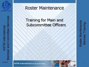 Astm membership