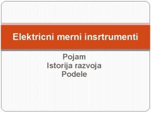 Elektricni merni instrumenti