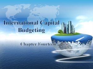 International capital budgeting