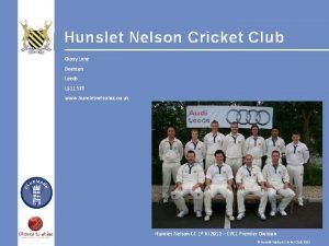 Hunslet cricket club