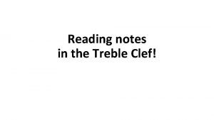 Treble clef scale notes