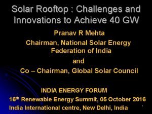 Solar Rooftop Challenges and Innovations to Achieve 40