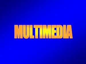 MULTIMEDIA CONCEPTO Varias acepciones del trmino multimedia FDEZ