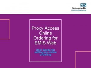 Emis proxy access