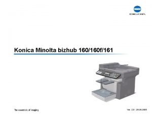 Konica minolta bizhub 160