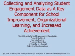 Student engagement data