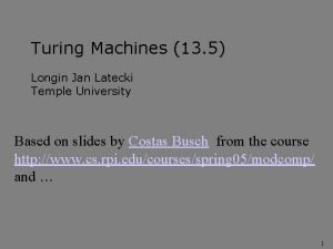 Turing machine examples