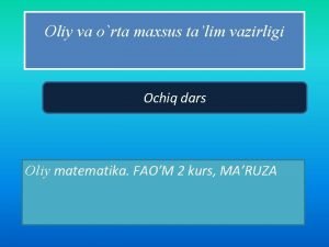 Murakkab va oshkormas funksiyaning xususiy hosilalari