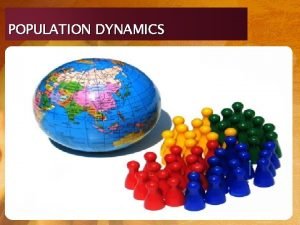 POPULATION DYNAMICS LEVELS OF ORGANIZATION one smallest group