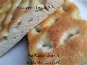 Focacceria ligure mondovì