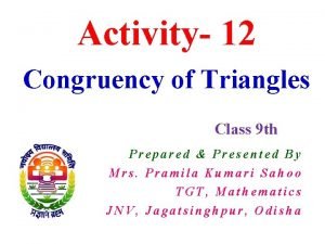Project on congruence of triangles class 9