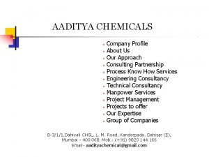 Aaditya chemicals