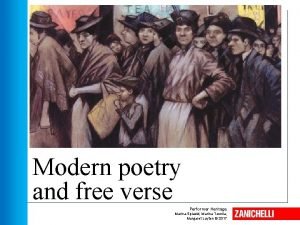 Modern poetry zanichelli
