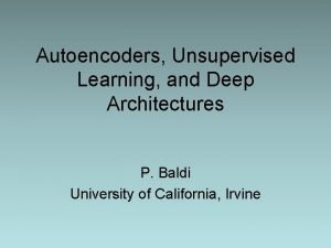 Autoencoders, unsupervised learning, and deep architectures