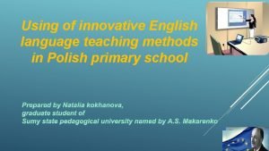 Innovative teaching methods in english