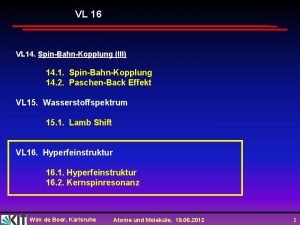 VL 16 VL 14 SpinBahnKopplung III 14 1