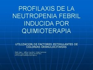 Neutropenia febril